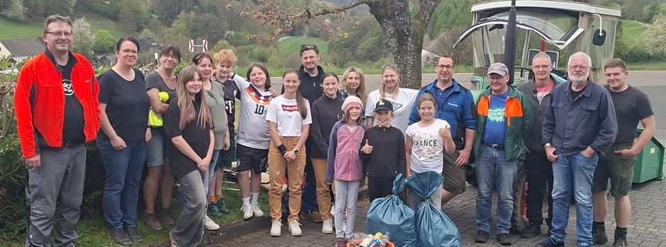 Erfolgreiche Aktion Saubere Landschaft in Mörsbach