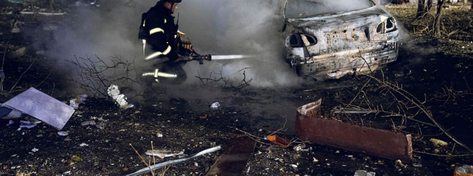 Hunderte Drohnen und Gleitbomben gegen die Ukraine