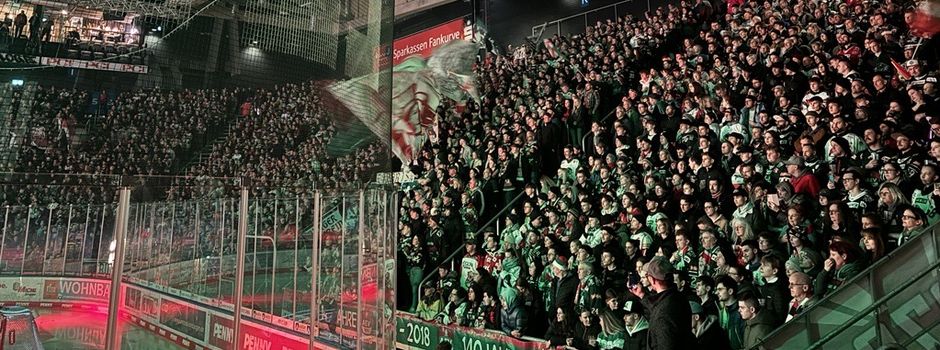 Rekordpublikum ehrt die Augsburger Panther