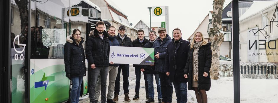 Barrierefrei mit dem Bus durch die Gemeinde Calden ins NVV-Gebiet: Umbau der ersten Haltestellen ist abgeschlossen