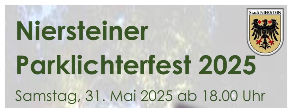 Niersteiner Parklichterfest am 31. Mai 2025