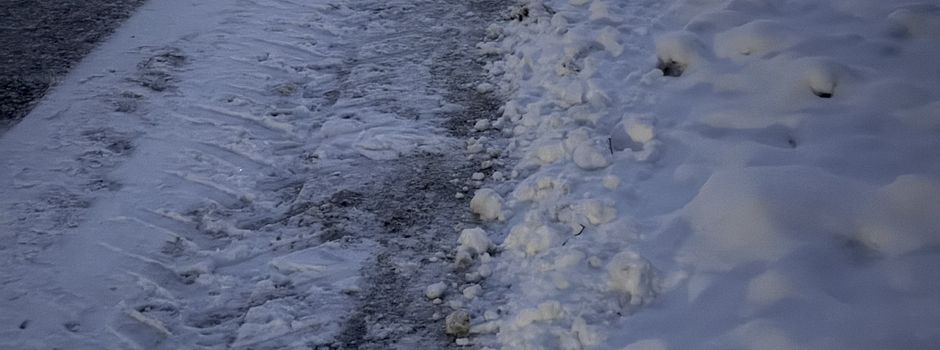 Engstellen für das Schneeräumen vermeiden