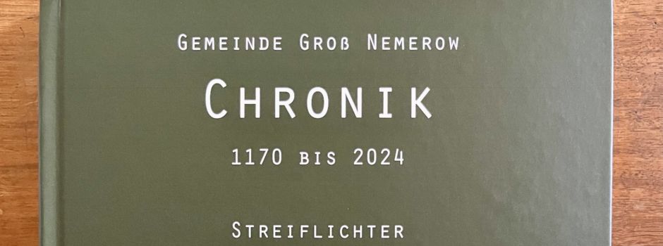Nachbestellen der Chronik der Gemeinde Groß Nemerow