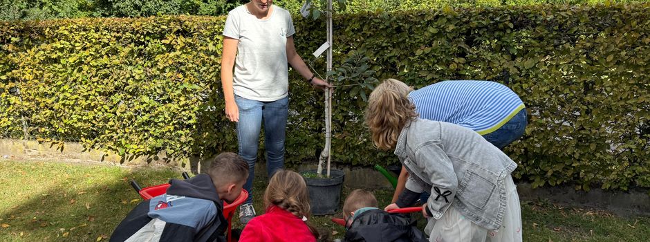Der Herzeblog-Baum steht in der Kita St. Christina
