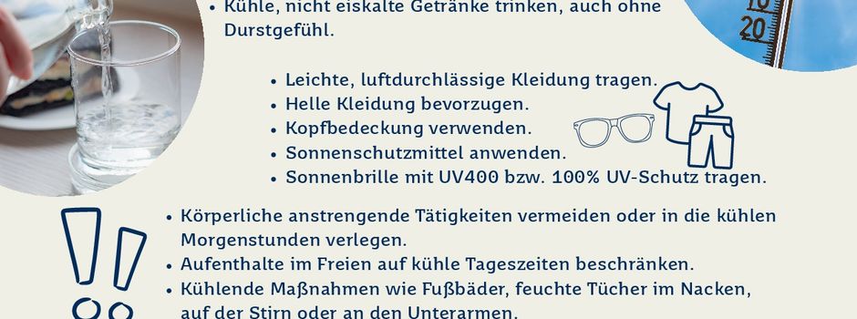 Sommerhitze in Rehlingen-Siersburg: So bleiben Sie gesund