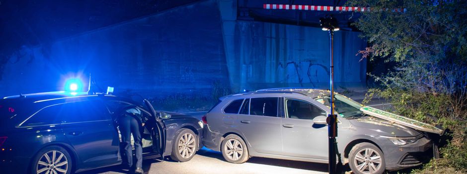 Autoinsassen flüchten nach Kollision bei Nieder-Olm vor Polizei