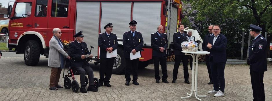 Hans Stöckmann seit 75 Jahren in der Feuerwehr