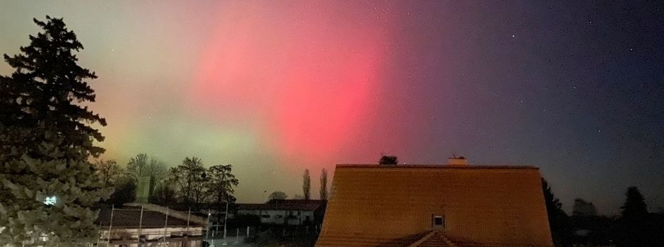 Polarlichter über der Gemeinde Groß Nemerow