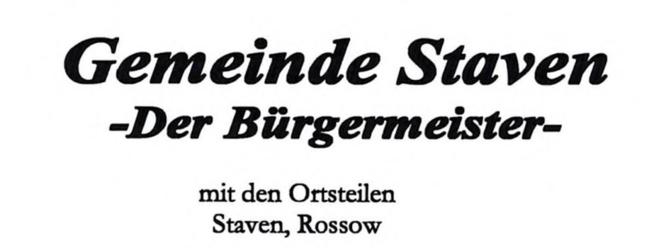 Information zum Gemeindearbeiter