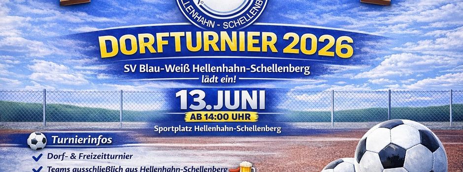 DORFTURNIER 2026 - 13. Juni 2026 - Anmeldung ab sofort möglich!