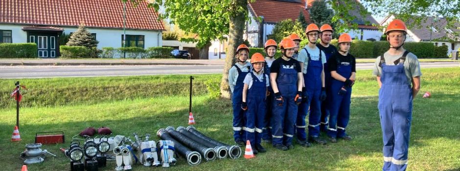 Jugendfeuerwehr Zölkow startet hochmotiviert ins Wettkampftraining