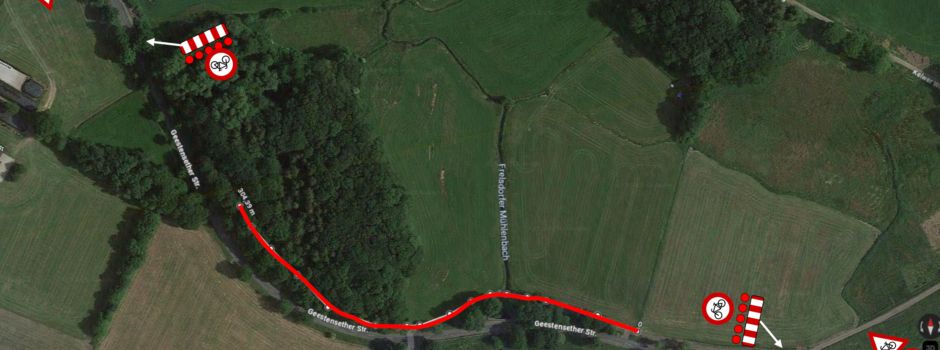 Radweg zwischen Frelsdorf und Geestenseth vom 20. bis 24.10.25 gesperrt