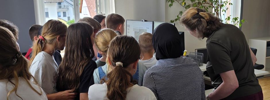 Viertklässler besuchen das Rathaus