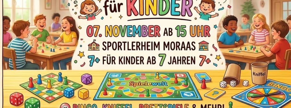 Spielenachmittag für Kinder ab 7 Jahren