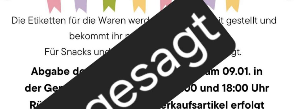 ABGESAGT - Abgabebasar für Faschingsbekleidung in Oberwiesen