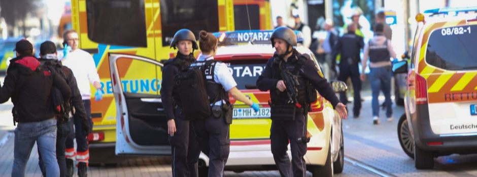 Kreise: Zwischen fünf und zehn Verletzte in Mannheim