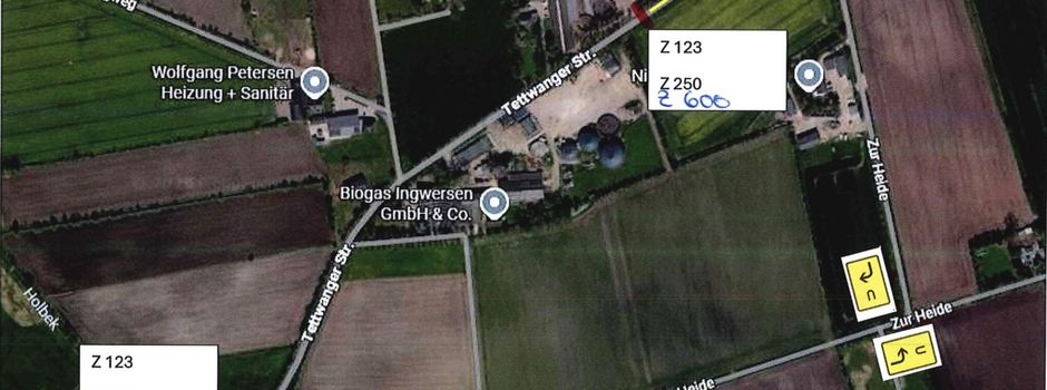 Vollsperrung Tettwanger Straße wegen Fernwärmearbeiten