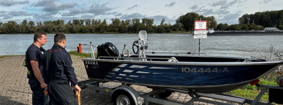 Bootsunfall bei Bodenheim: 14-Jähriger gerettet, Mann vermisst