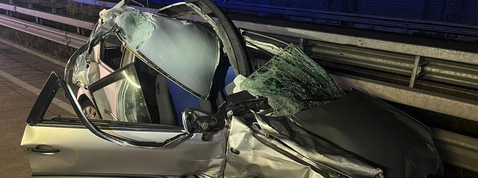 Verkehrsunfall auf der A7 – Fahrer glücklicherweise nicht eingeklemmt