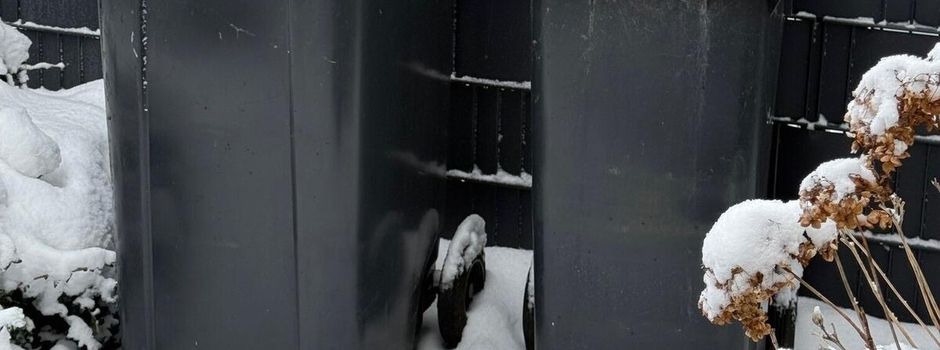 Schnee und Glätte behindern Abfallentsorgung
