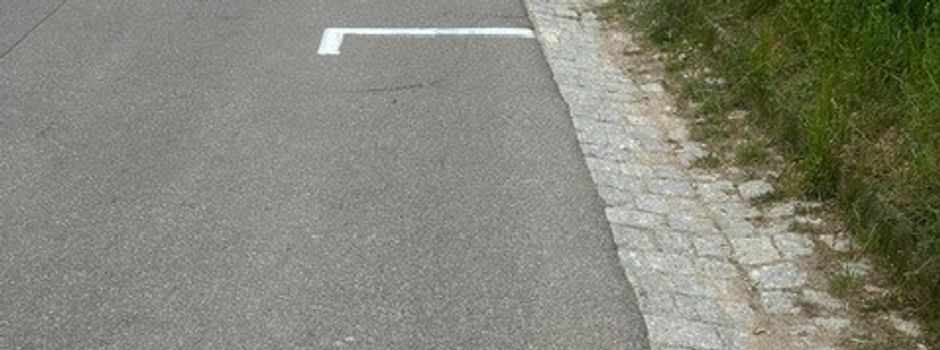 Unzulässige Markierungen auf öffentlicher Verkehrsfläche
