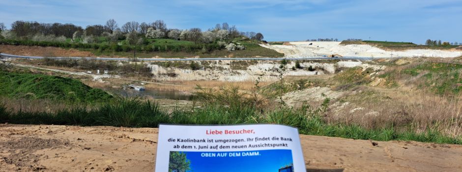 Unsere Kaolinbank bekommt einen neuen Platz