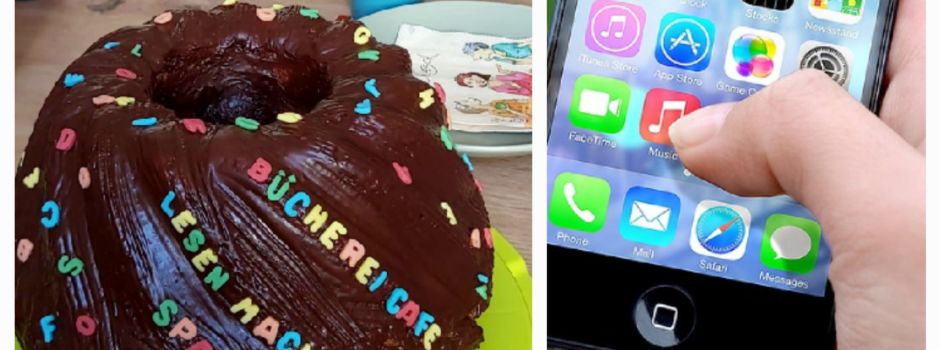 Einladung zum Bücherei Café mit Smartphone Hilfe