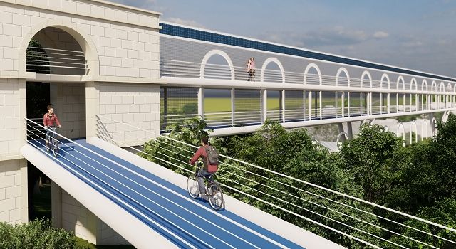 Kommt das „Velodukt“ über Zahlbach?