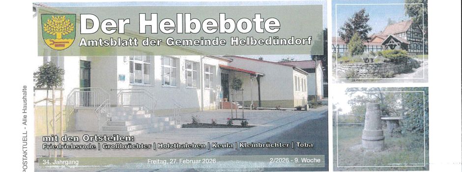 Amtsblatt 2-2026 vom 27.02.2026 ist online