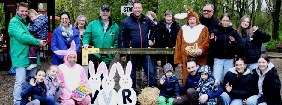 Lebhafte Ostereiersuche beim Verschönerungsverein Rheidt