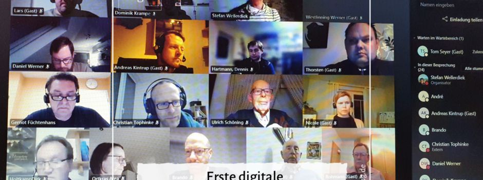 Erste digitale Vorstandsversammlung