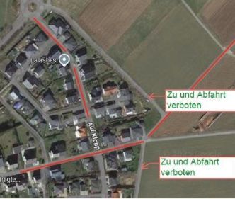 Neue Zuwegung zur Grünschnittsammelstelle Osburg