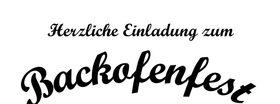 Backofenfest der UWG Illschwang am 2. August 2025