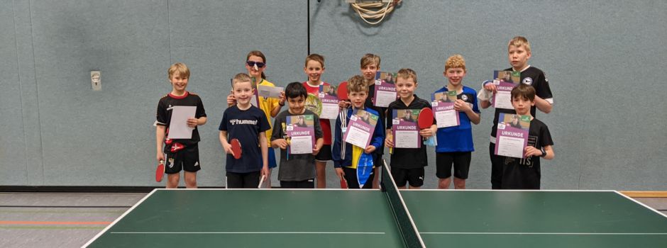 Tischtennis-mini-Meisterschaften in Clarholz