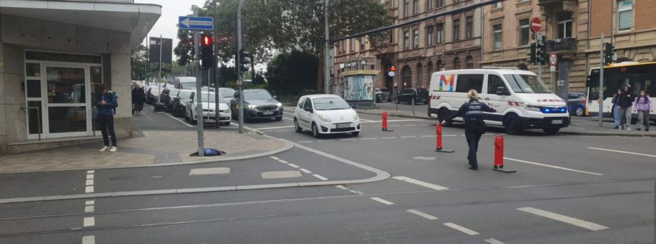 Radfahrer bei Zusammenstoß mit Auto in Mainzer Innenstadt verletzt