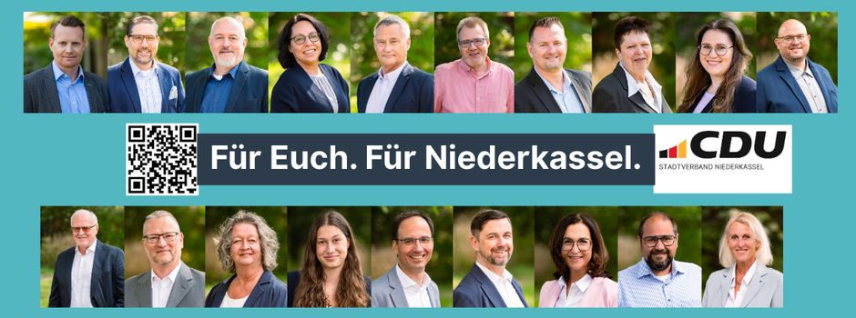 Diesen Sonntag: Gemeinsam Zukunft gestalten - CDU Niederkassel wählen!