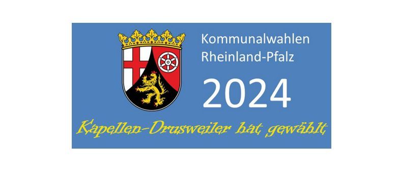 Kapellen-Drusweiler hat gewählt: Wahl des Bürgermeisters und des Gemeinderates am 9. Juni 2024