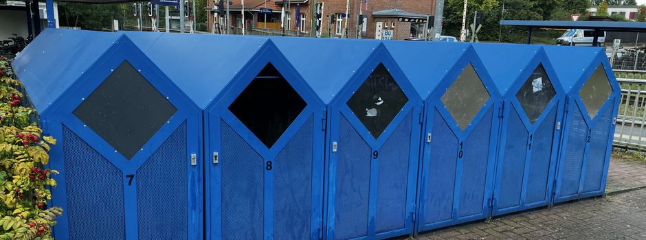 Vandalismus an den Fahrradboxen