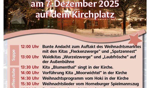 Weihnachtsmarkt 2026 in Horneburg an der Liebfrauenkirche