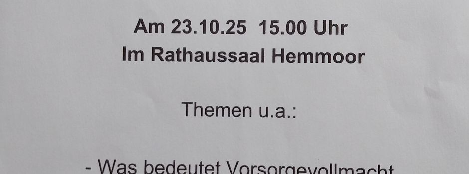 Vortrag - Vorsorgevollmacht
Seniorenbeirat