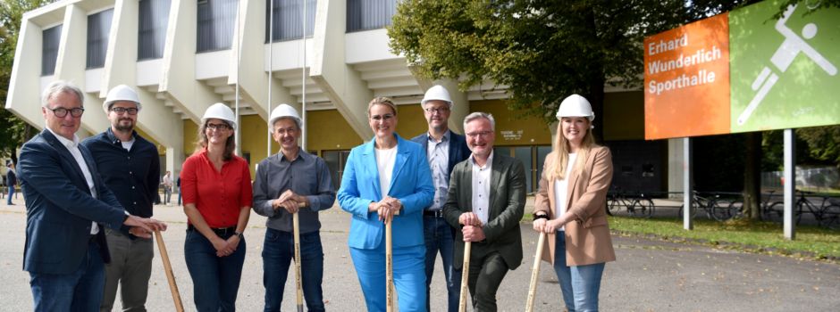 Spatenstich für den Sport: Sanierung der Erhard-Wunderlich-Sporthalle