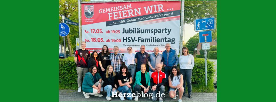 Der Herzebrocker Sportverein e.V. feiert 100 Jahre Vereinsgeschichte – Jubiläumsparty und Familientag am 17. und 18. Mai
