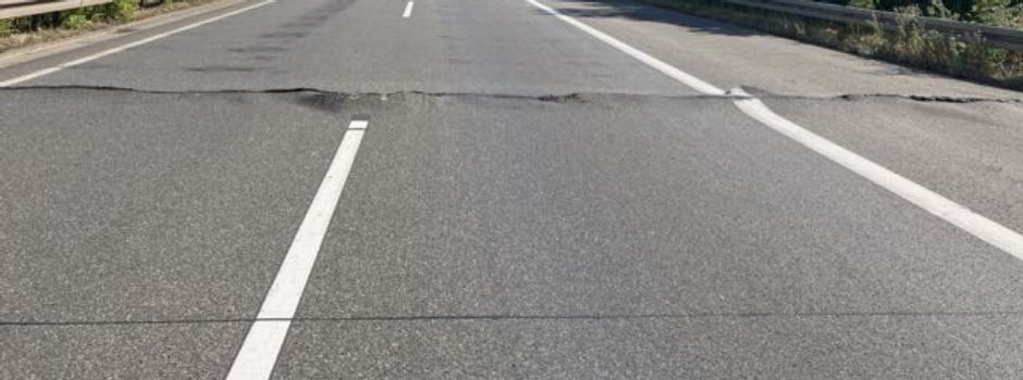 Vollsperrung: Fahrbahndecke auf A5 bei Bensheim hebt sich wegen Hitze