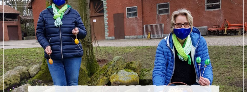Ostereier-Strauch-Aktion am Paul-Craemer-Platz und im St. Josef Pflegewohnheim