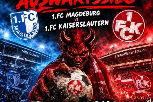 Die Roten Teufel unterwegs, nächste Ausfahrt Magdeburg!