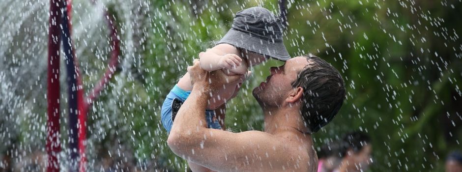 Wasserspielplatz auf Wiesbadener Luisenplatz bleibt länger
