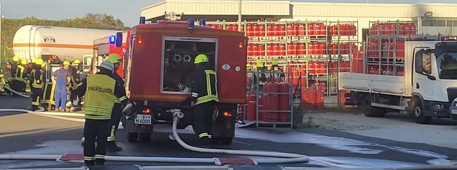 Einsatzübung am Gaslager Progas