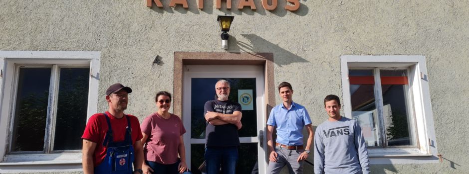 Gemeinderat bei Ortstermin in der Staigstraße