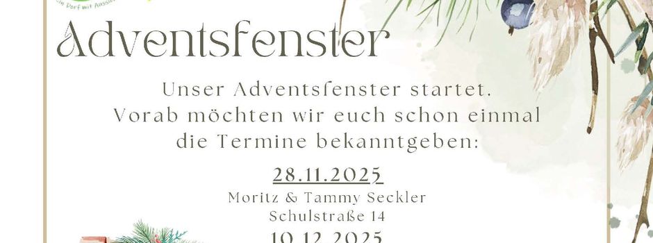 Adventsfenster in Marzhausen