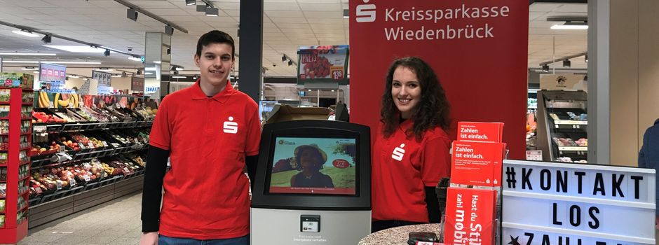 Werbung: Payment-Aktion der Auszubildenden der Kreissparkasse Wiedenbrück